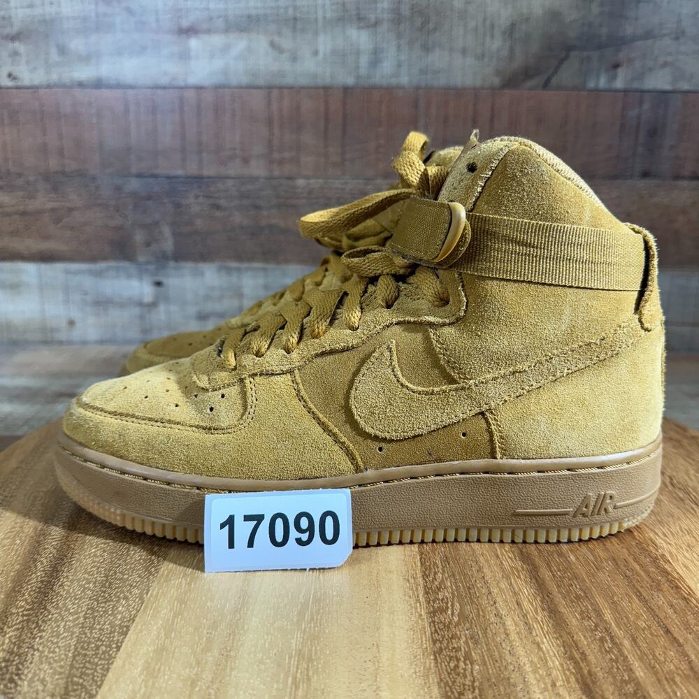 Nike Air Force Shoes Youth Kids 6Y Fits Women 7.5-8 Suede Tan 1 High LV8 Lace Up
